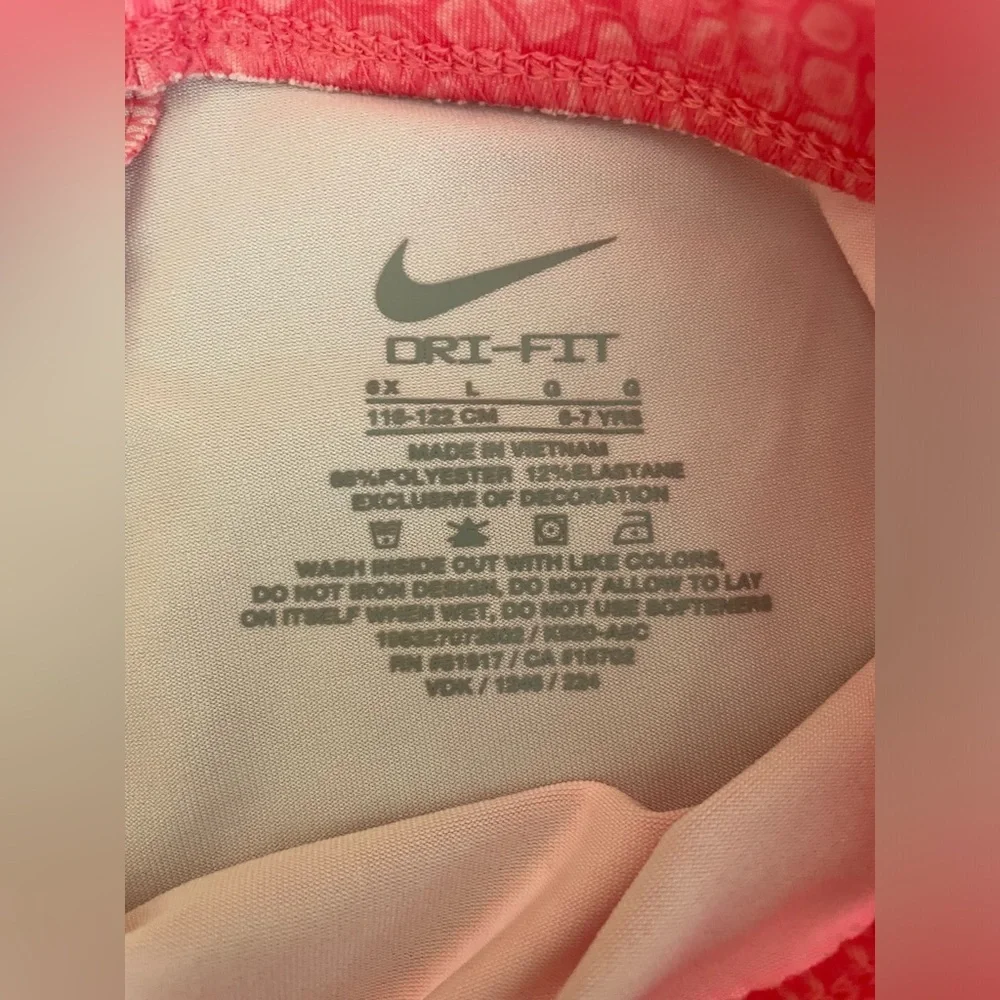 Girls workout matching shorts and shirt size 6X by nike dri-fit - Picture 4 of 4